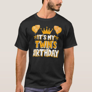 T-shirt C'est l'anniversaire de My Twin Fête Famille Match