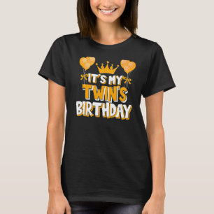 T-shirt C'est l'anniversaire de My Twin Fête Famille Match