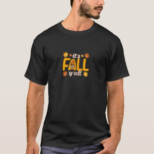 T-shirt C'est l'automne à tous Gnome citrouille Halloween