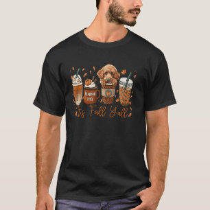 T-shirt C'est l'automne à vous tous Café Chien Caniche Cit