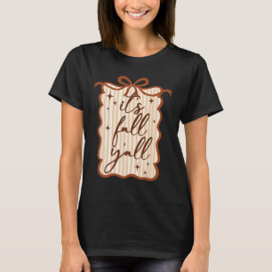 T-shirt C'est l'automne, mercisgiving Coquette Bow automne