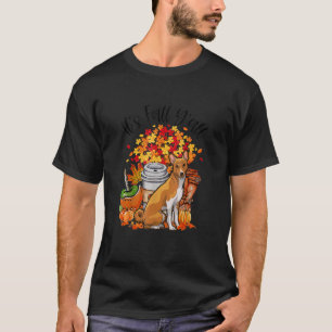 T-shirt C'est l'automne, vous tous Basenji Chien Citrouill