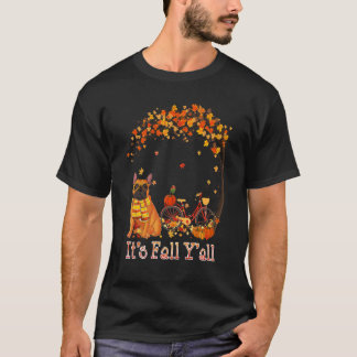T-shirt C'est l'automne, vous tous Bouledogue français Vél
