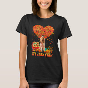 T-shirt C'est l'automne, vous tous Chien Cockapoo Citrouil