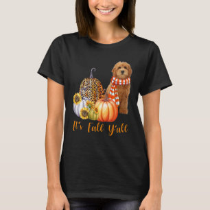 T-shirt C'est l'automne, vous tous Goldendoodle Chien Léop