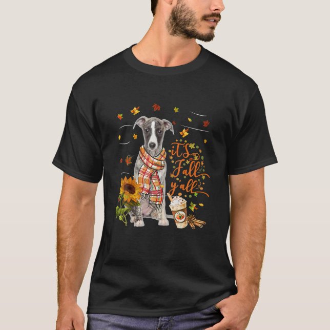 T-shirt C'est l'automne Y tout chien hippet Thanksgiving H (Devant)