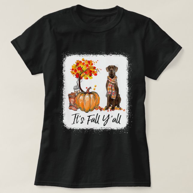 T-shirt C'Est L'Automne Y'Tous De Grands Amoureux de les c (Design devant)