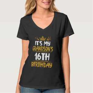 T-shirt C'est le 16e anniversaire de Mon petit-fils, Joyeu