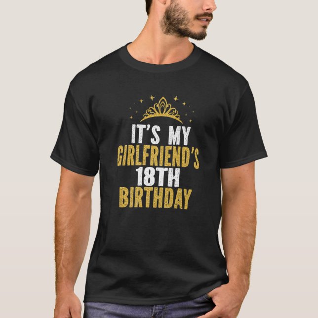 T-shirt C'est le 18ème anniversaire de My Girlfriend Gi 18 (Devant)