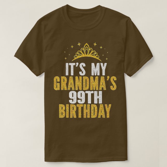T-shirt C'est le 99e anniversaire des femmes de 99 ans de  (Design devant)