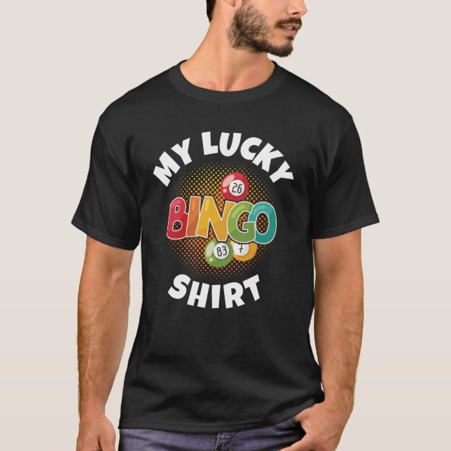 T-shirt C'est le cadeau de ma chemise de bingo (Devant)