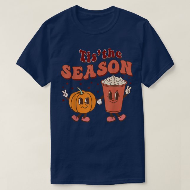 T-shirt C'Est Le Café Citrouille Spice De La Saison  (Design devant)
