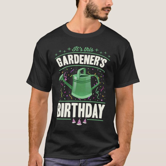 T-shirt C'est le jardin d'anniversaire de ce jardinier P (Devant)