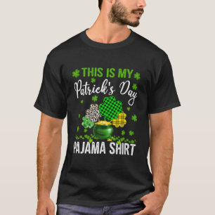 T-shirt C'est le jour de ma St. Patrick Pajama Leopard Pla