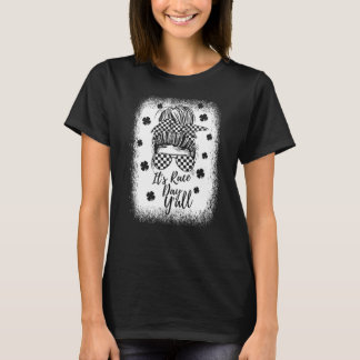 T-shirt C'est le Jour des courses Yu2019All Messy Bun Mom