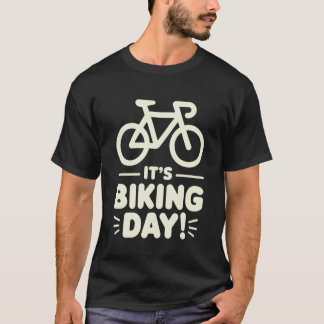 T-shirt C'est le jour du vélo Cyclisme sur route en plein