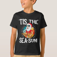 C'est le Père Noël drôle de la mer-soleil Tropical