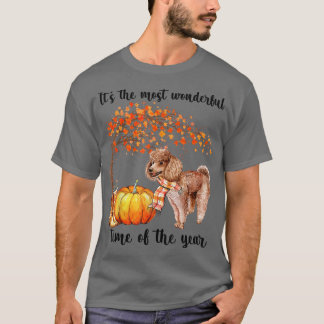 T-shirt C'Est Le Plus Merveilleux Poodle D'Automne Pu