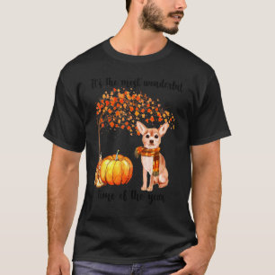 T-shirt C'est le plus merveilleux temps d'automne Chihuahu