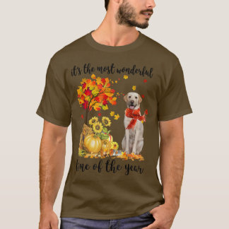 T-shirt C'Est Le Plus Merveilleux Temps D'Automne Labrador