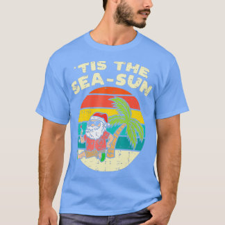 T-shirt C'Est Le Sea Sun Père Noël Beach Noël Été À Ju