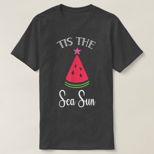 T-shirt C'est le Sea Sun Père Noël Starfish Sur la mer (Design devant)