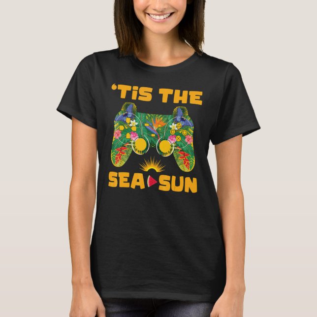 T-shirt C'Est Le Sea Sun Video Game Controller jeu Summe (Devant)