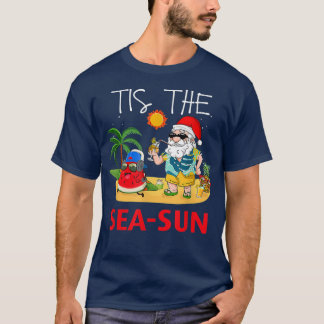 T-shirt C'Est Le Soleil De Mer Noël En Juillet Drôle Sarca