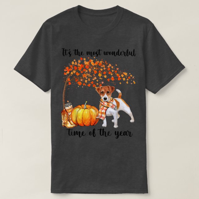 T-shirt C'est le temps d'automne le plus merveilleux Jack  (Design devant)