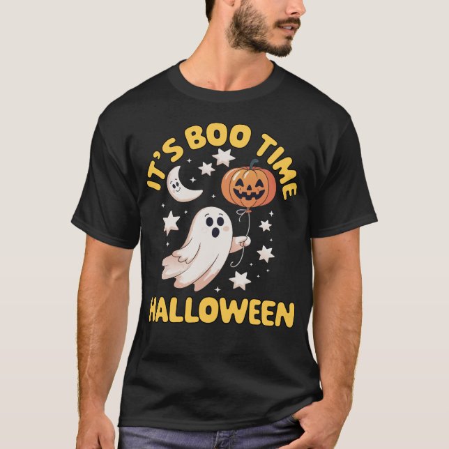 T-shirt C'est le temps de Boo Halloween (Devant)