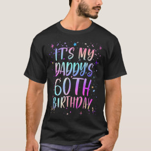 T-shirt C'est les 60 ans de mon papa Coloré Joyeux 60 ans