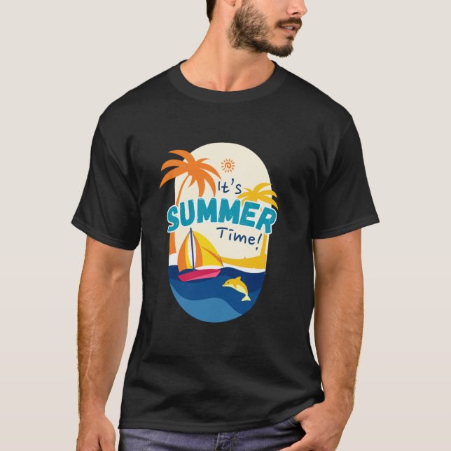 T-shirt C'est l'été  (Devant)
