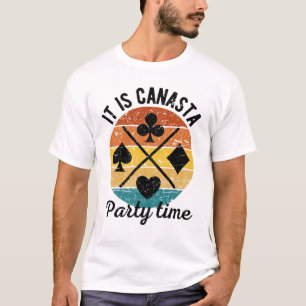 T-shirt C'est l'heure de la fête de Canasta Canasta drôl