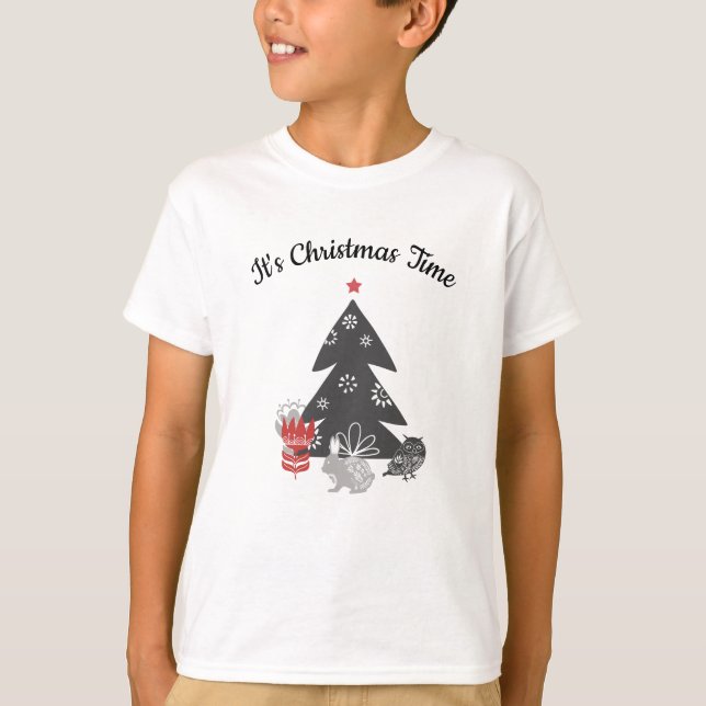 T-shirt C'est l'heure de Noël (Devant)
