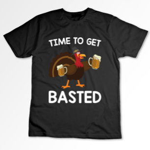 T-shirt C'est l'heure de se faire arroser drôle de dindon 