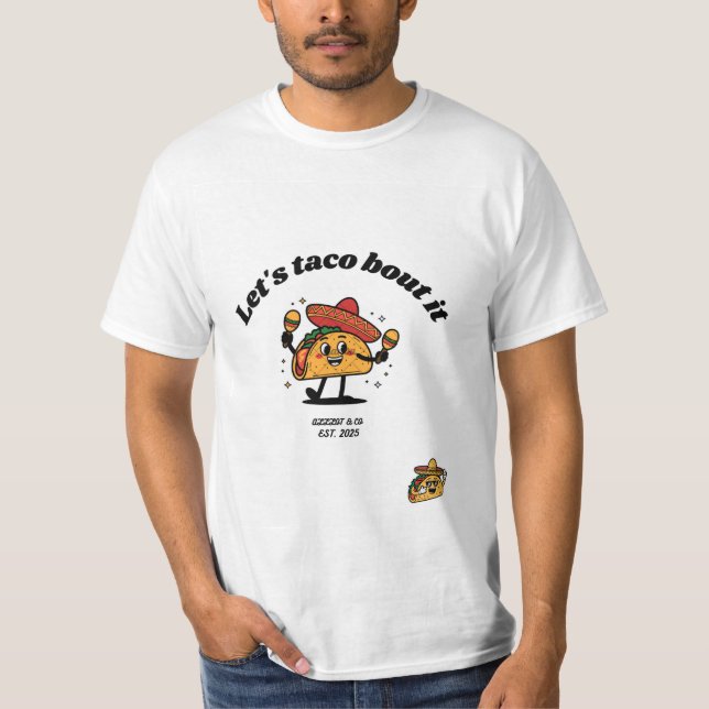 T-Shirt "C'est l'heure des tacos" par "ALLLOT" (Devant)