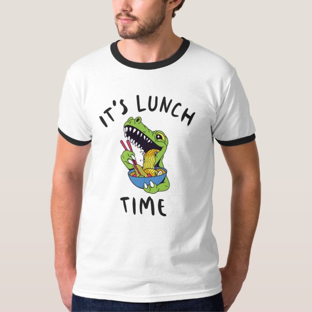 T-shirt C'est l'heure du déjeuner (Devant)