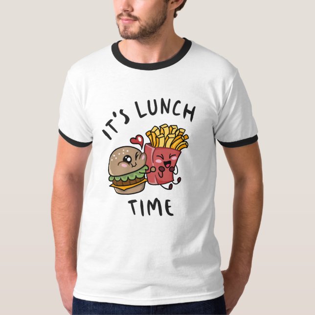 T-shirt C'est l'heure du déjeuner (Devant)