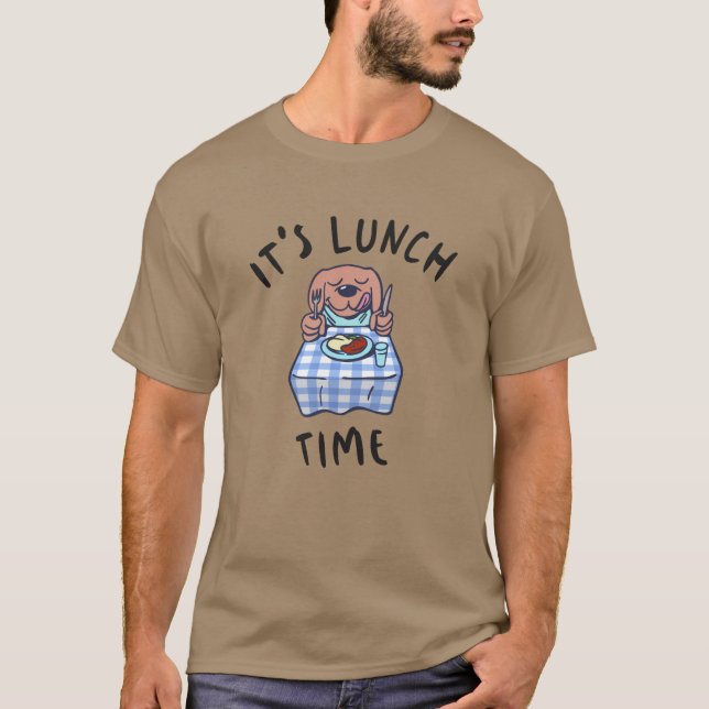 T-shirt C'est l'heure du déjeuner (Devant)