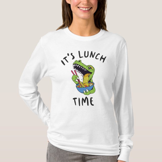 T-shirt C'est l'heure du déjeuner (Devant)