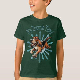T-shirt C'est l'heure du fou chien de chasse