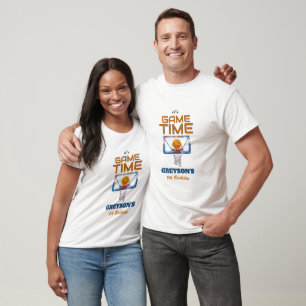 T-shirt C'est l'heure du jeu Anniversaire tout âge