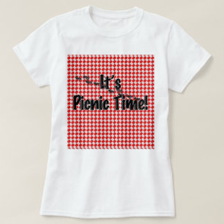 T-shirt C'est l'heure du pique-nique ! Tissu de table À da