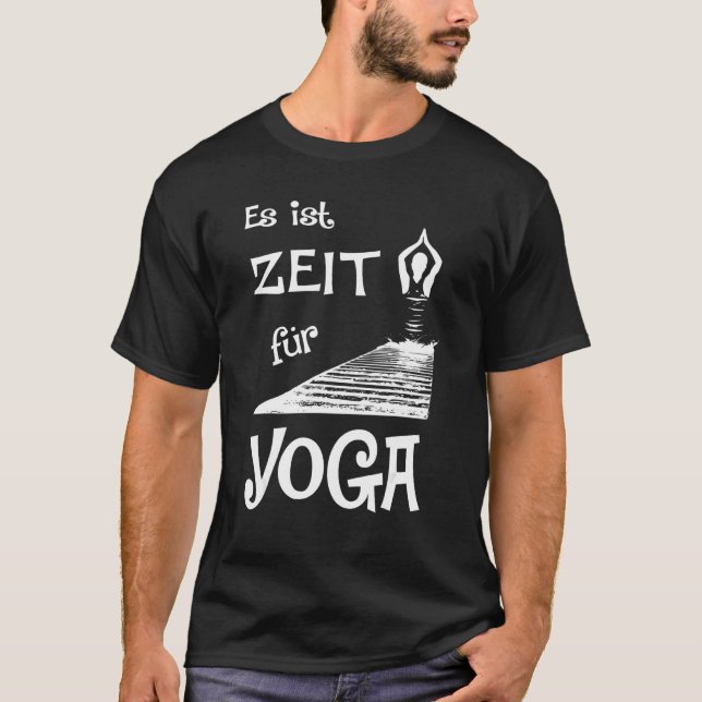 T-shirt C'est l'heure du yoga (Devant)