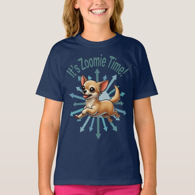 T-shirt C'est l'heure Zoomie Chihuahua (Devant)