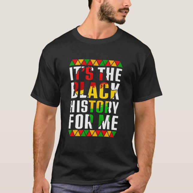 T-shirt C'est l'histoire noire pour moi Afro African Pride (Devant)