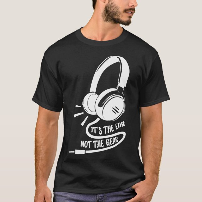 T-shirt C'Est L'Oreille Pas L'Engreneur Ingénieur D'Enregi (Devant)