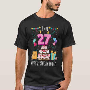 T-shirt C'est ma 27e bougie de gâteau d'anniversaire de 27