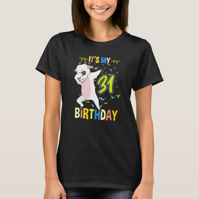 T-shirt C'est ma 31e chèvre à lard (Devant)