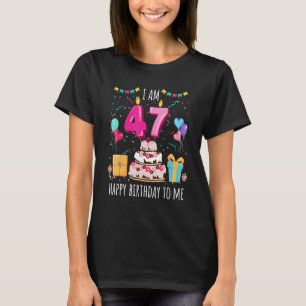 T-shirt C'est ma 47e bougie de gâteau d'anniversaire 47 an
